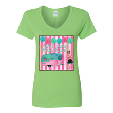 Load image into Gallery viewer, Sassy Classy Never Trashy V-Neck Cotton T-Shirts
