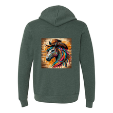 Load image into Gallery viewer, Cowboy Gus Tribal Horse Zip-Up Front Pocket Sweatshirts
