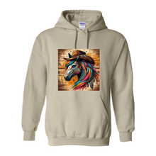 Load image into Gallery viewer, Tribal Horse Cowboy Gus Pull Over Front Pocket Hoodies
