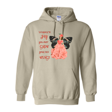Load image into Gallery viewer, Fly Grow Your Own Wings Pull Over Front Pocket Hoodies
