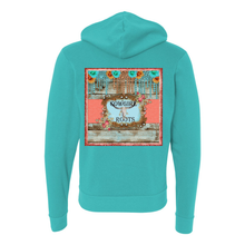 Load image into Gallery viewer, Cowgirl Roots™ Steer Head and Roses Logo, Full Zip-Up Front Pocket Hooded Sweatshirts
