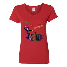 Load image into Gallery viewer, Just A Little Wicked V Neck Cotton T Shirts
