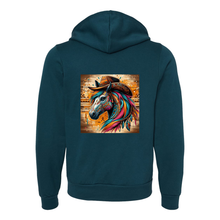 Load image into Gallery viewer, Cowboy Gus Tribal Horse Zip-Up Front Pocket Sweatshirts
