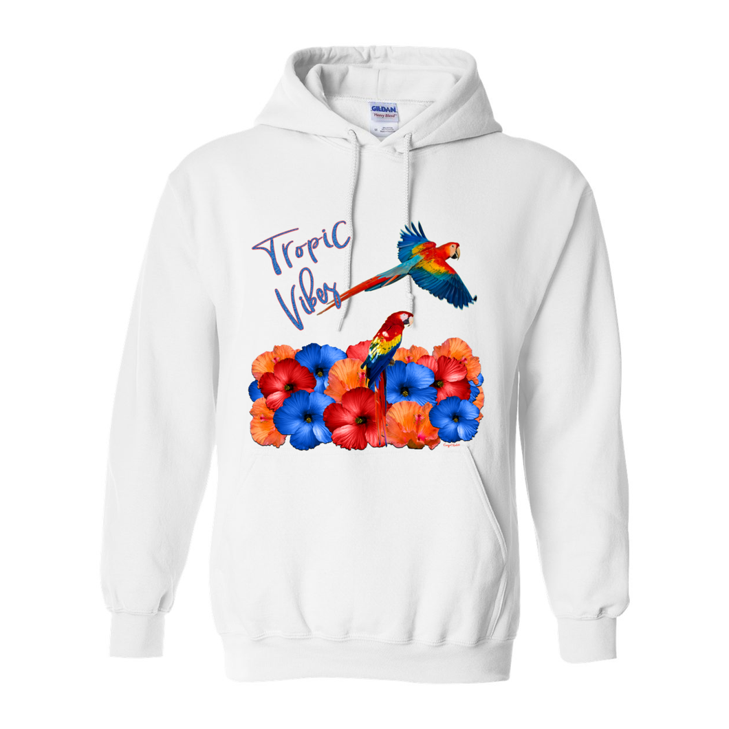 Cowgirl Roots™ Tropic Vibes, Pull Over Front Pocket Hoodies