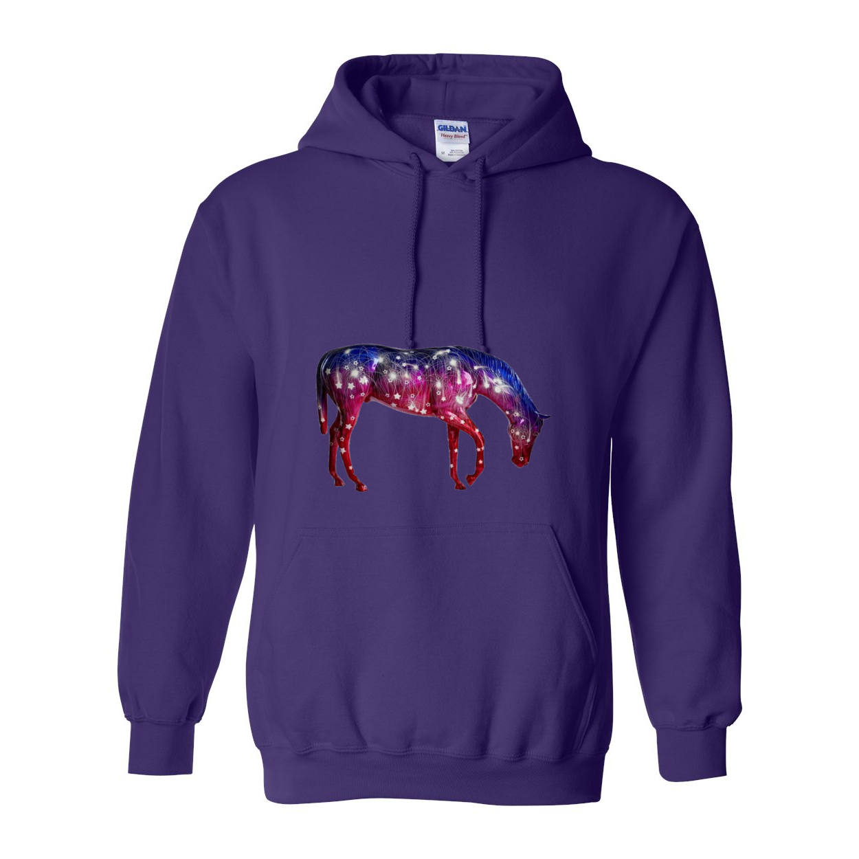 Cowgirl Roots™ Starlight Horse Pull Over Front Pocket Hoodies