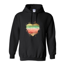 Load image into Gallery viewer, Cowgirl Roots™  Wood Splash Heart Pull Over Front Pocket Hoodies

