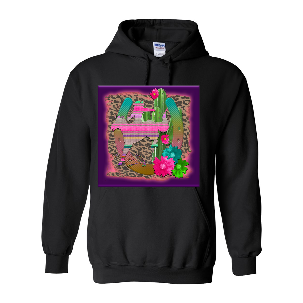 Cowgirl Roots™ Desert Bronc Dreams, Pull Over Front Pocket Hoodies