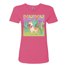 Load image into Gallery viewer, The Lone Llama Boyfriend Cotton T Shirts
