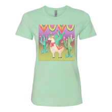 Load image into Gallery viewer, The Lone Llama Boyfriend Cotton T Shirts

