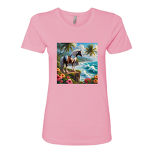 Load image into Gallery viewer, Tropical Red and White Paint Horse Boyfriend T Shirts
