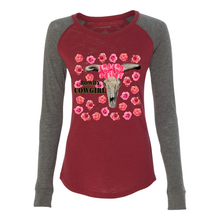 Load image into Gallery viewer, Rowdy Cowgirl Patch Elbow Long Sleeve T Shirts
