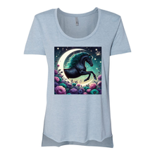 Load image into Gallery viewer, Dancing Filly Scoop Neck T Shirts
