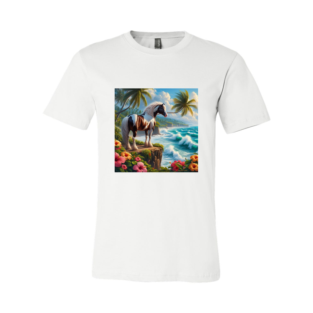 Tropical Red and White Paint Horse T Shirts