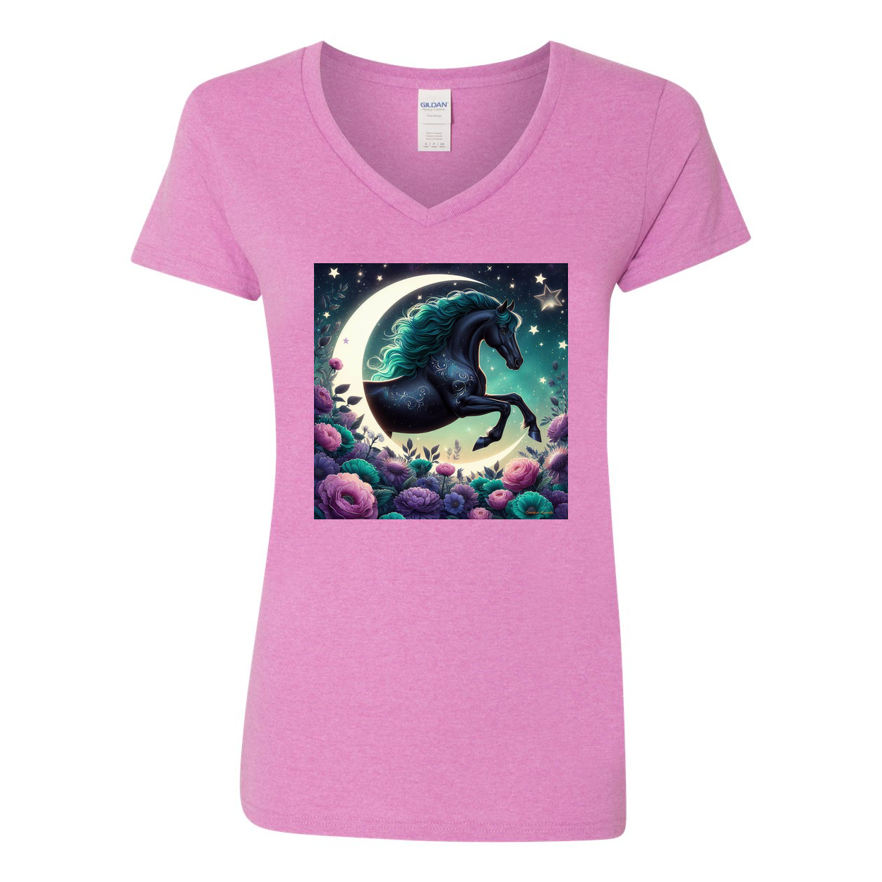 Dancing Filly V Neck T Shirts