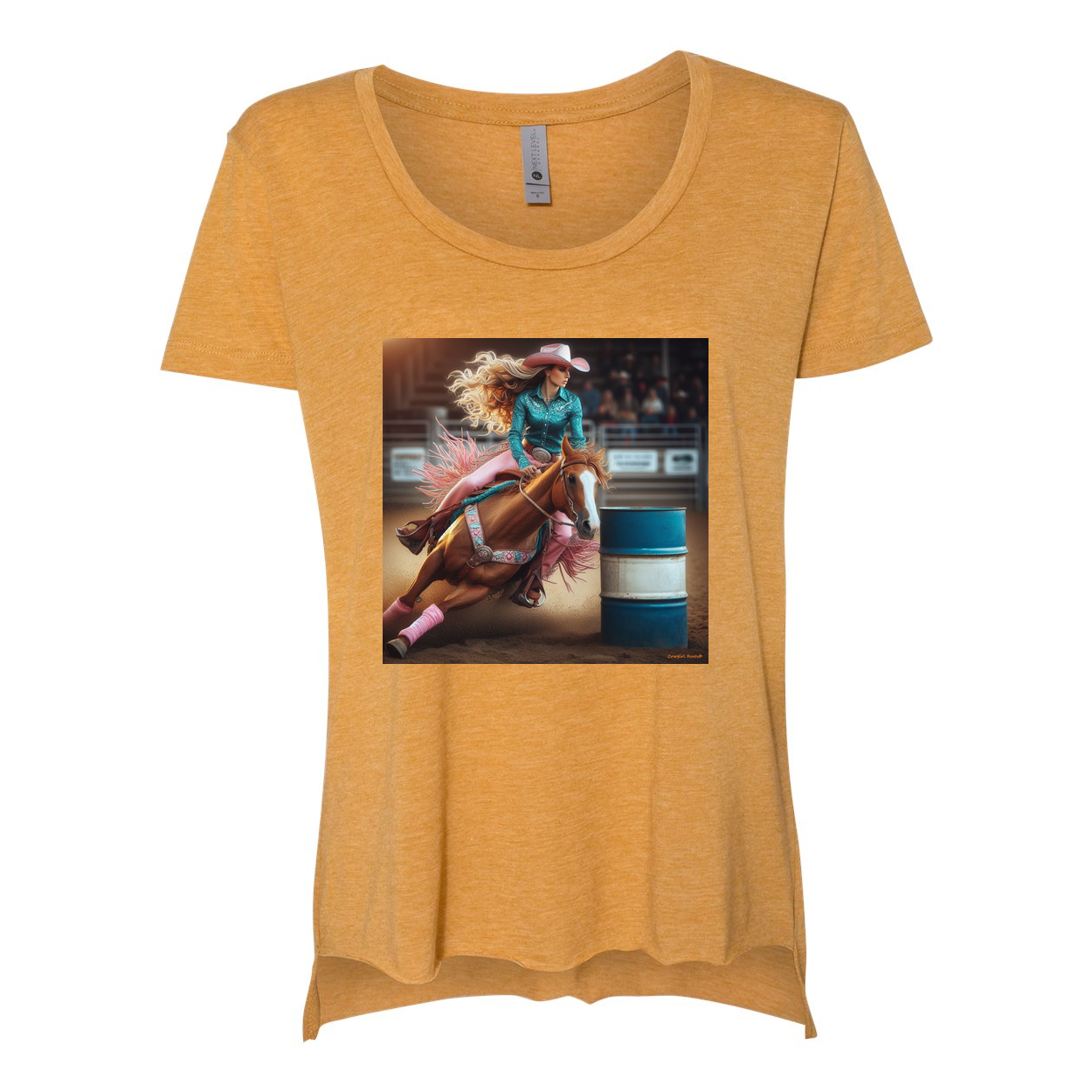 Turn N Burn Barrel Racer Scoop Neck T Shirts