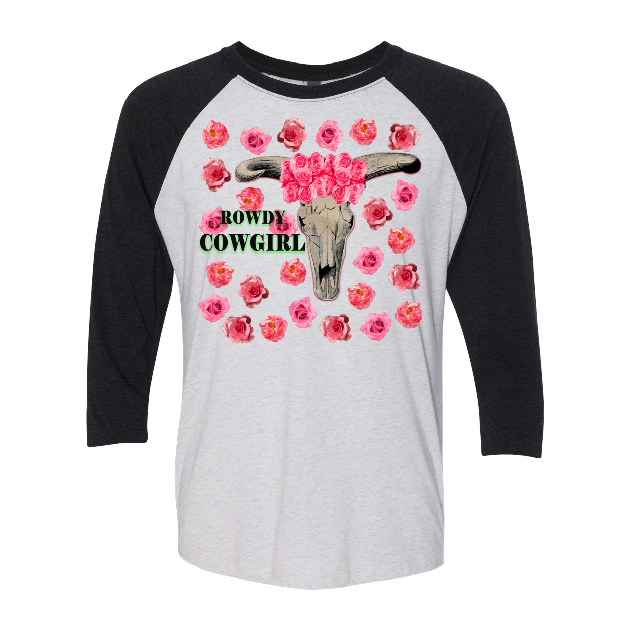 Cowgirl Roots™  Rowdy Cowgirl 3 4 Sleeve T Shirt