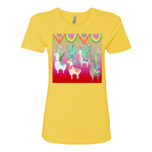 Load image into Gallery viewer, Desert Llama Boyfriend Cotton T Shirts
