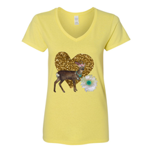 Load image into Gallery viewer, Classy Buck Heavy Cotton Women&#39;s V-Neck T-Shirt
