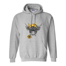 Load image into Gallery viewer, Cowgirl Roots™ Shaggy Cow, Pull Over Front Pocket Hoodies

