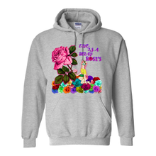 Load image into Gallery viewer, Cowgirl Roots™ Life is a Bed of Roses, Pull Over Front Pocket Hoodies
