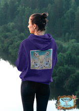 Load image into Gallery viewer, Cowgirl Roots™ Bohemian Rhapsody Longhorn, Full Zip-Up Front Pocket Hooded Sweatshirts
