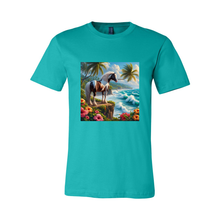 Load image into Gallery viewer, Tropical Red and White Paint Horse T Shirts
