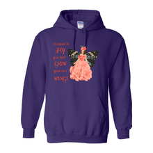 Load image into Gallery viewer, Fly Grow Your Own Wings Pull Over Front Pocket Hoodies

