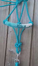 Load and play video in Gallery viewer, Arrow Love Hand Beaded Rope Halters in Turquoise Lead Rope
