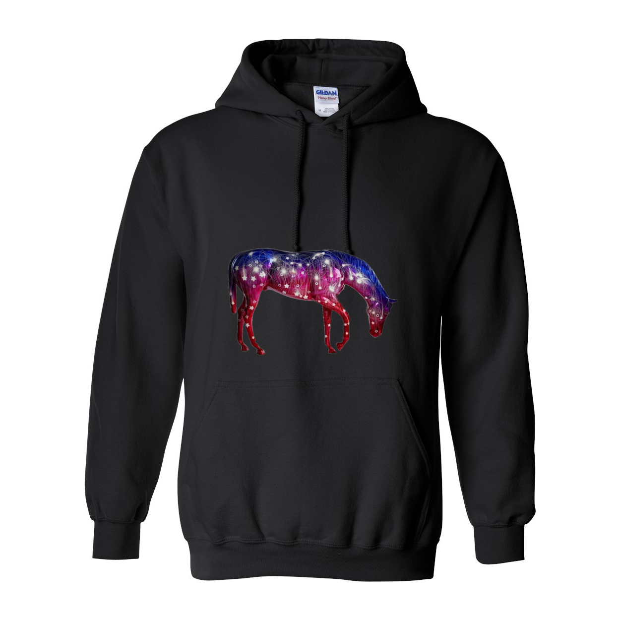 Cowgirl Roots™ Starlight Horse Pull Over Front Pocket Hoodies