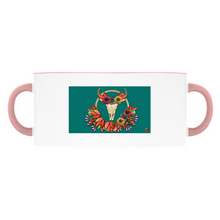 Load image into Gallery viewer, 11oz and 15oz Steer Into Fall Holiday Colored Handle Ceramic Mugs

