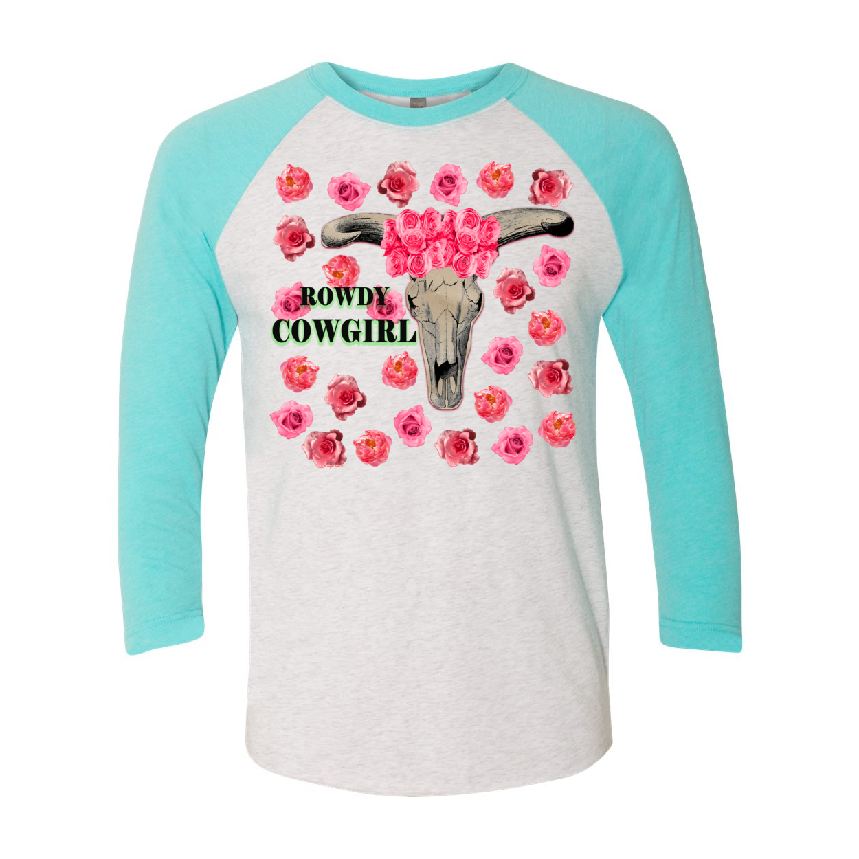 Cowgirl Roots™  Rowdy Cowgirl 3 4 Sleeve T Shirt