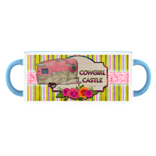 Load image into Gallery viewer, Cowgirl Castle 11oz &amp; 15oz Hot or Cold Ceramic Coffee Mugs and Tea Cups
