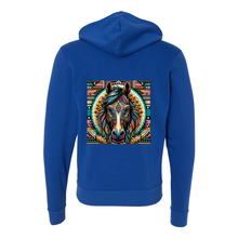 Load image into Gallery viewer, Tribal Horse Dusty Zip-Up Front Pocket Hooded Sweatshirts
