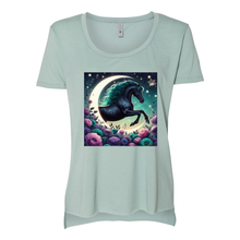 Load image into Gallery viewer, Dancing Filly Scoop Neck T Shirts
