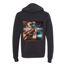 Load image into Gallery viewer, Turn N Burn Barrel Racer Zip-Up Front Pocket Hooded Sweatshirts
