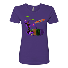 Load image into Gallery viewer, Just a Little Wicked Boyfriend Cotton T Shirts

