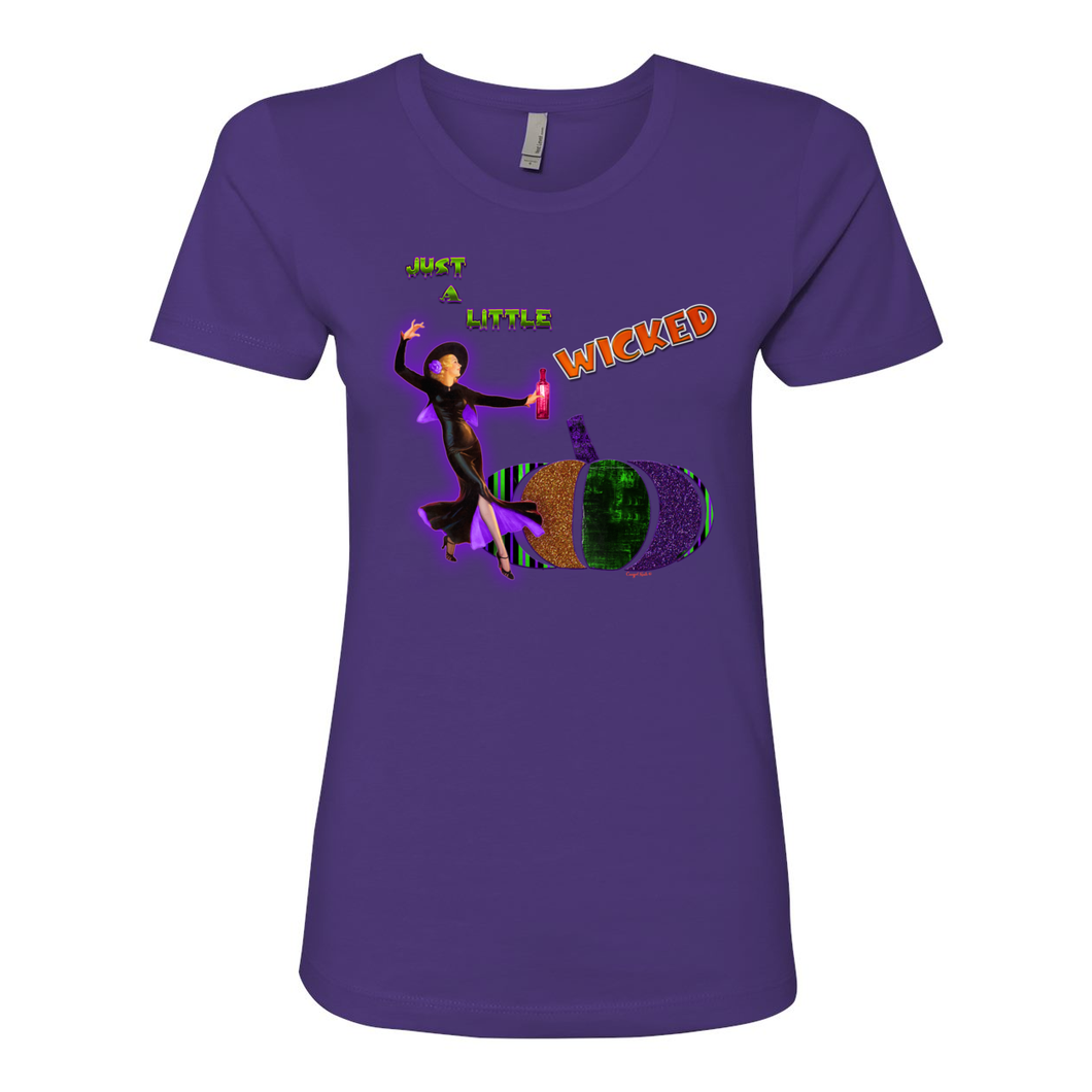 Just a Little Wicked Boyfriend Cotton T Shirts