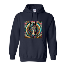 Load image into Gallery viewer, Tribal Horse Dusty Pull Over Front Pocket Hoodies
