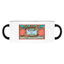 Load image into Gallery viewer, Cowgirl Roots Logo Design 11oz and 15oz Ceramic Coffee Mugs and Tea Cups
