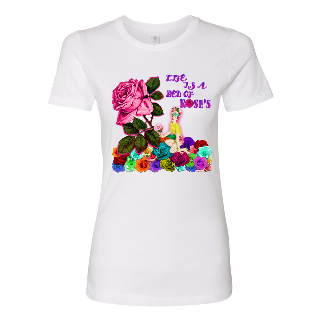 Cowgirl Roots™ Life is a Bed of Roses Boyfriend T Shirts