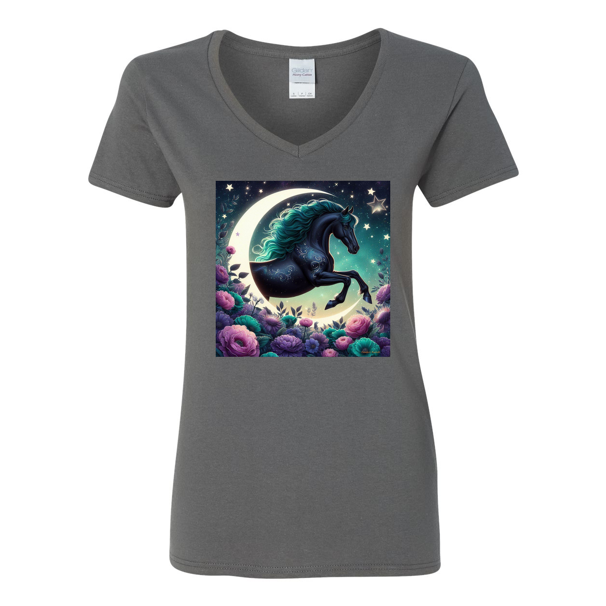 Dancing Filly V Neck T Shirts