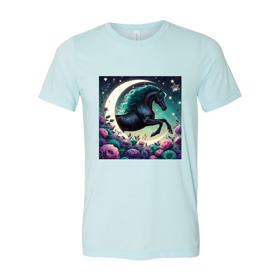 Moon Flowers Dancing Filly T Shirts