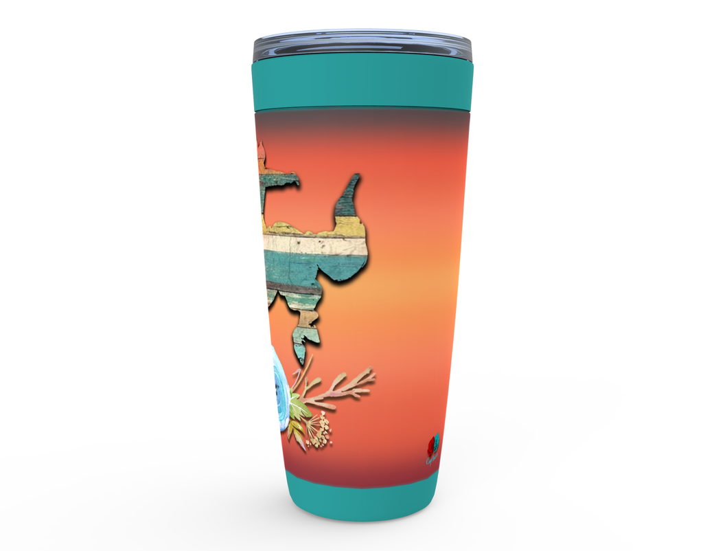 Cowgirl Roots™ Tumbler 20oz Bucking Bronc, Stainless Steel Insulated Hot and Cold Mug