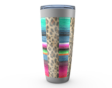 Load image into Gallery viewer, Cowgirl Roots™ Tumbler 20oz Leopard Print, Serape, Cowgirl, Stainless Steel Insulated Hot and Cold Mug

