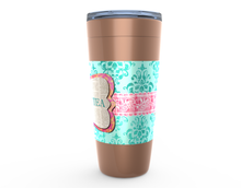 Load image into Gallery viewer, 20oz Beauty Tea Stainless Steel Hot or Cold Travel Tumbler Mugs
