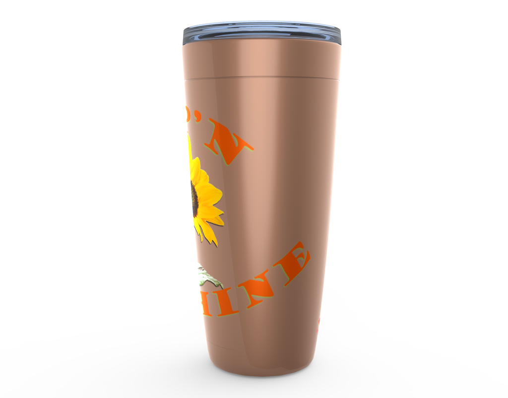 Cowgirl Roots™ Tumbler 20oz Sip'n Sunshine Sunflower Stainless Steel Insulated Hot and Cold Mug