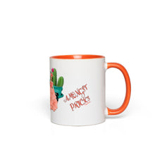 Load image into Gallery viewer, Be the Flower Amongst Pricks 11oz &amp; 15oz Ceramic Coffee Mugs and Tea Cups
