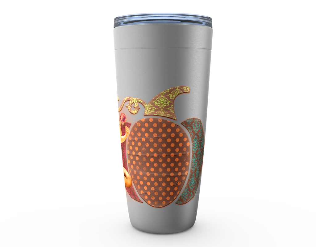20oz Pumpkin Awesome Halloween  Hot or Cold Stainless Steel Travel Tumbler Mugs