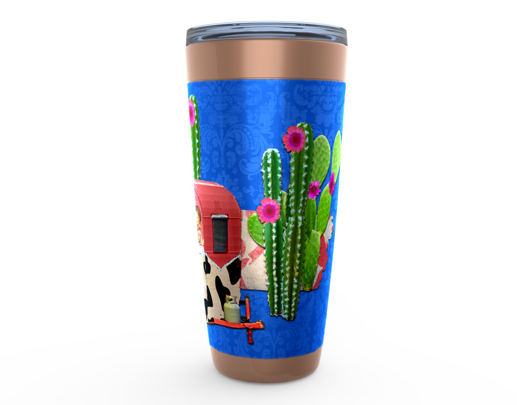 Cowgirl Roots™ Tumbler 20oz Cactus Cowgirl Stainless Steel Insulated Hot and Cold Mug