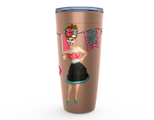 Load image into Gallery viewer, Cowgirl Roots™ Tumbler 20oz Sassy Retro Girl, Stainless Steel Insulated Hot and Cold Mug
